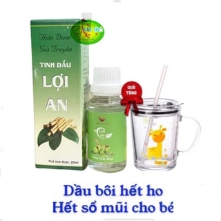 Tinh dầu Lợi An tặng ly