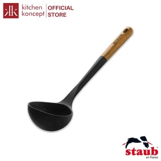 Staub - Muỗng múc canh silicon màu đen - 31cm