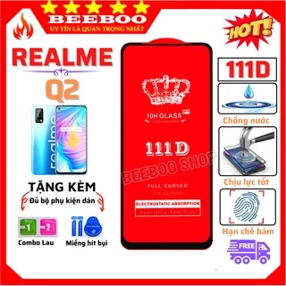 ⚡Sale khủng⚡ Kính Cường Lực Realme Q2 - Full màn hình 111D và trong suốt - Độ cứng 10H - Độ trong suốt cực cao.