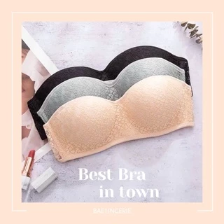 Áo ngực quây chống tuột không gọng mút mỏng có kèm dây KATIE - Bae Lingerie