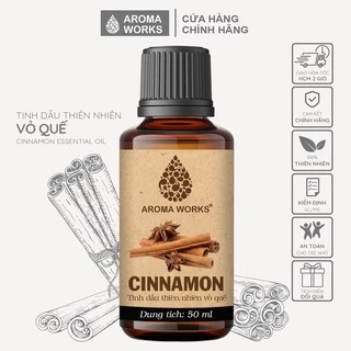 Tinh Dầu Quế Aroma Works Thiên Nhiên Xông Phòng, Đuổi Muỗi - Cinnamon