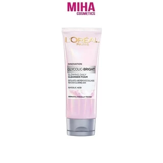 Sữa Rửa Mặt Sáng Da L'Oreal Paris Glycolic Bright Glowing Daily Cleanser Foam 100ml