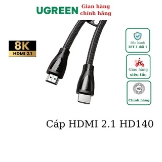 Cáp HDMI 2.1 dài 1m-5m chuẩn 8K@60MHz Ugreen 80401 80402 80403 80404 80405 HD140