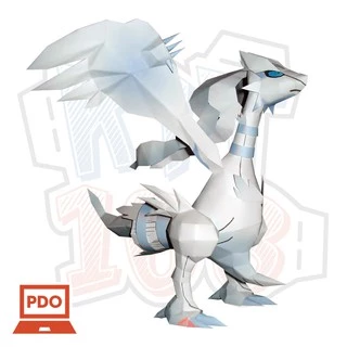 Mô hình giấy Anime Game Pokemon Reshiram