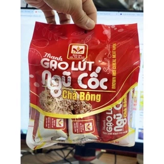 Bịch 10 Thanh Bánh Ngũ Cốc Gạo Lức Chà Bông Rong Biển