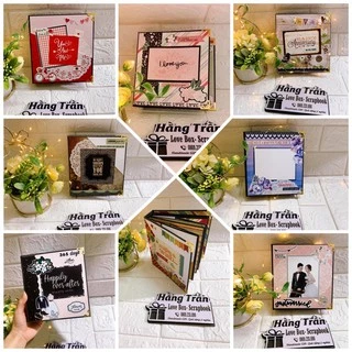 Album mini handmade 15x16cm dán 30 ảnh mọi chủ đề (có video hướng dẫn cho khách đặt nguyên liệu)