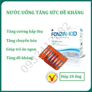 Nước uống tăng sức đề kháng Fonzin Kid 20 ống 10ml Hàng Chính Hãng Công Ty