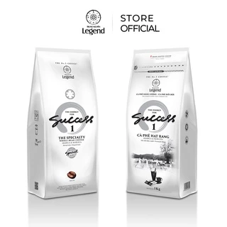 [Trung Nguyên] Combo 2 Bịch Cà phê Hạt Mộc Success 1 - Arabica, Robusta (Gu đậm, mạnh, gói 1kg)