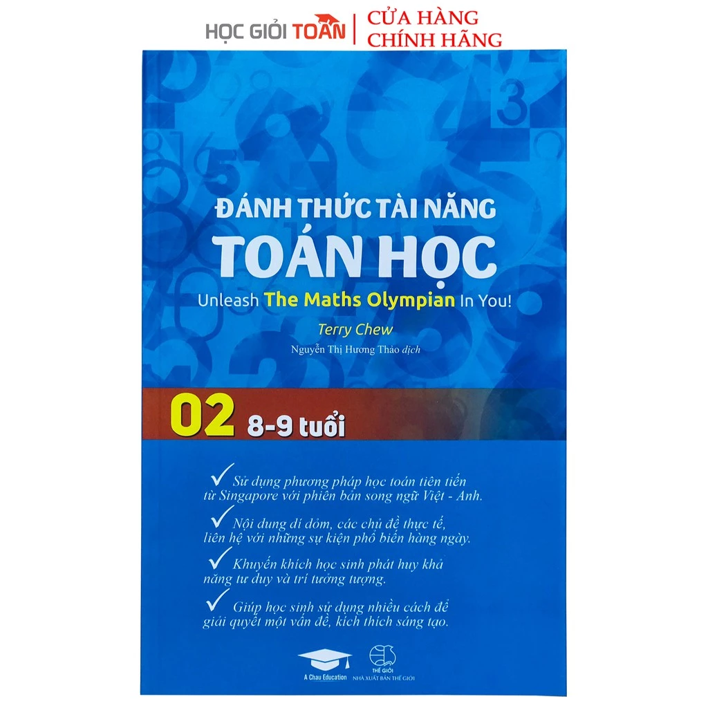 Sách - Đánh Thức Tài Năng Toán Học 2 - Toán Song Ngữ Singapore - Toán lớp 2, lớp 3 ( 8 - 9 tuổi )