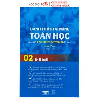 Sách - Đánh Thức Tài Năng Toán Học 2 - Toán Song Ngữ Singapore - Toán lớp 2, lớp 3 ( 8 - 9 tuổi )