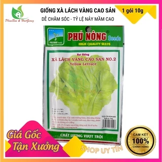 Hạt Giống Xà Lách Vàng Chịu Nhiệt Giòn Ngọt Phú Nông - Gói 10g