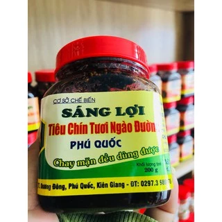 Tiêu Chín Ngào Đường Đặc sản Phú Quốc Sáng Lợi hủ 200g