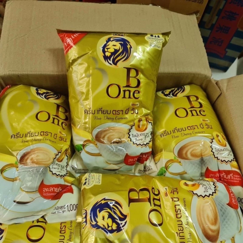 Sỉ 1 thùng (12 gói 1kg)bột kem béo pha trà sữa Thái Lan B ONE/ bột sữa béo BONE