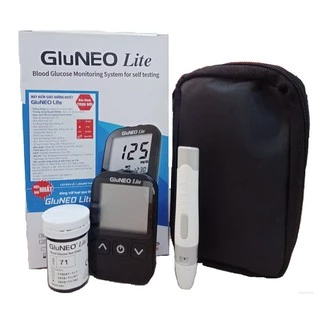Máy đo đường huyết GluNEO Lite + Tặng 15 que thử và 50 kim chích máu