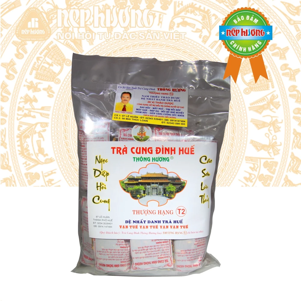 Trà cung đình Thông Hương – Túi có chia 500g – đặc sản Huế