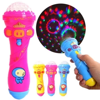 Rabbit Led Glitter Projector Lamp Microphone Lighting Karaoke Toy Glow Kids Toys
