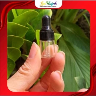 [COMBO 100 BỘ] LỌ THỦY TINH MINI KHOEN ĐEN 1ml/2ml/3ml/5ml,CHAI CHIẾT TINH DẦU KHOEN ĐEN