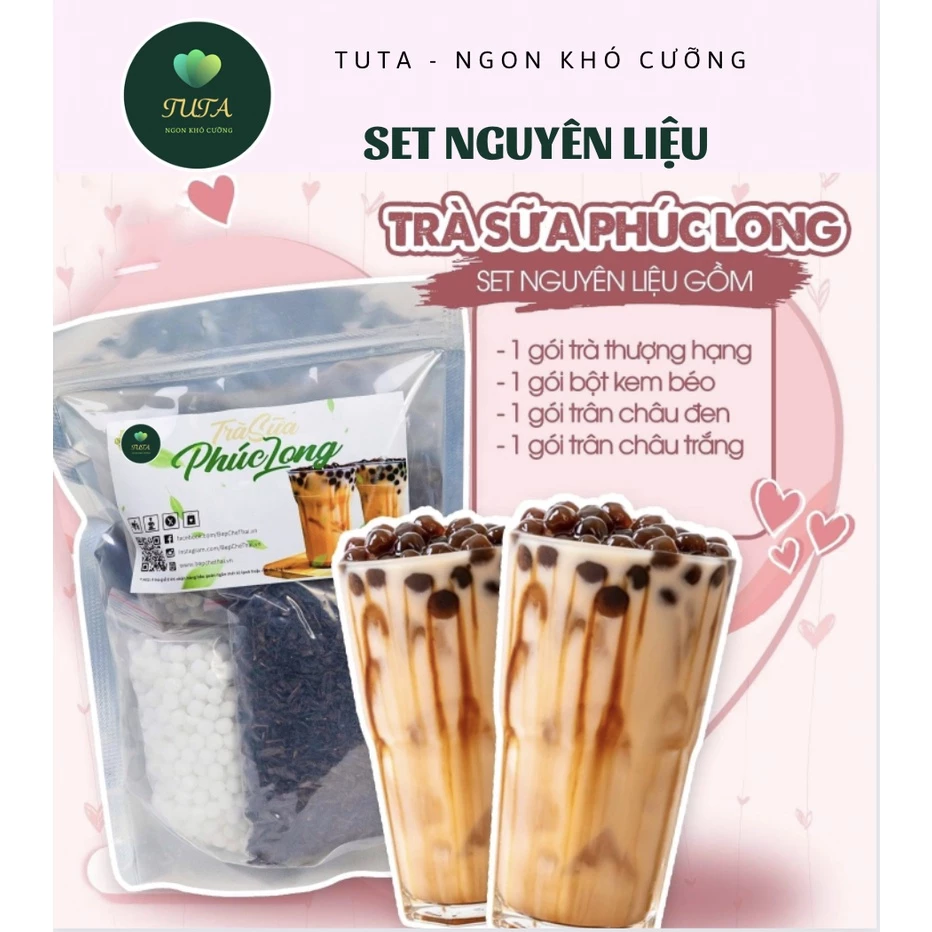 Set Nguyên Liệu Trà Sữa Phúc Long