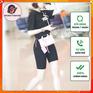 Quần legging đùi siêu hot / Quần legging lửng nâng mông cạp cao siêu co giãn