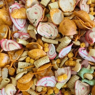 500gr Snack Tá lả tẩm vị mix các loại snack thơm ngon