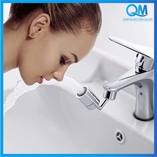 Đầu nối tăng áp xoay 720 độ thiết kế thông minh tăng áp mạnh mẽ chuyên dùng cho vòi lavabo vòi rửa chén bát