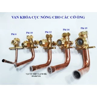 Van khóa cục nóng điều hòa - Khoá ga dàn nóng điều hoà máy lạnh (chọn cỡ) gas