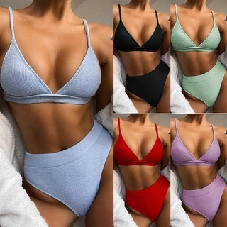 Bộ bikini 2 mảnh đi có miếng độn ngực cho phái nữ