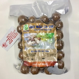 500g Hạt Mắc ca Việt nam nứt vỏ tự nhiên loại 1 - tặng cậy tách