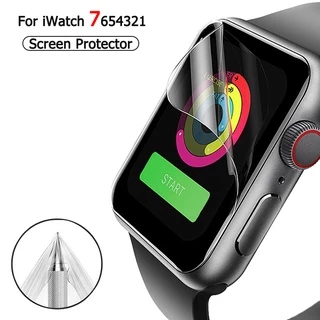 Miếng Dán Hydrogel Mềm Bảo Vệ Màn Hình Đồng Hồ Apple iWatch Series 7 41mm 45mm 42mm 44mm 44mm