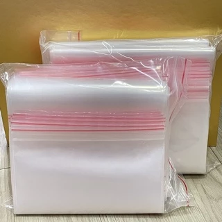 Túi Zip Chỉ Đỏ 1kg Túi Zipper Loại Dày Nhiều Kích Thước