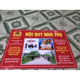 Bảng nội quy nhà trọ