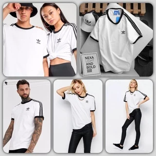 Áo Phông Nữ Adidas 3 Lá Trắng Áo Thun Nam Unisex Thời Trang Local Brand Cặp Đôi VNXK Dư Xịn Thể Thao Cotton 100% Cổ Tròn