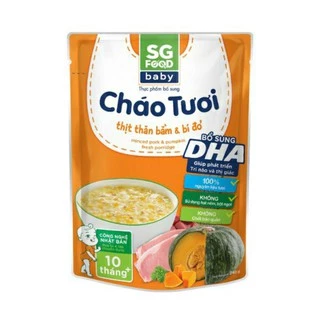 Cháo tươi thịt bằm bí đỏ baby SG Food