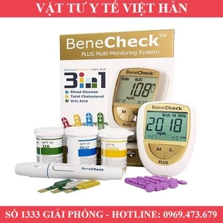 MÁY ĐO ĐƯỜNG HUYẾT, MỠ MÁU, GOUT BENECHECK - BẢO HÀNH TRỌN ĐỜI - NHẬP KHẨU TỪ ĐÀI LOAN