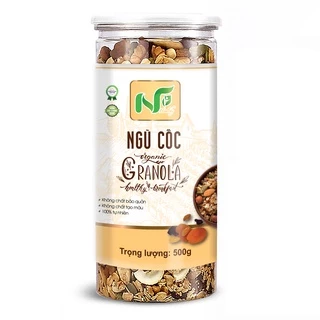 Ngũ cốc Granola NTFood 500gr mix nhiều hạt, ít yến mạch - Nhất Tín Food