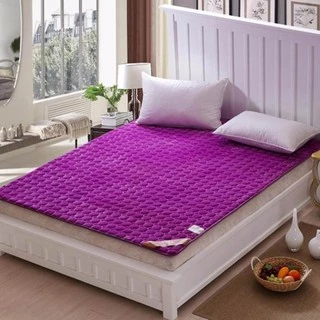 (Rẻ Vô Địch) Thảm nỉ nhung trải giường 1 màu siêu ấm MÀU TÍM HUẾ