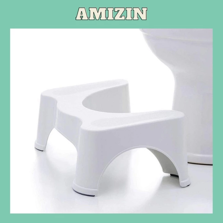 Giadungso Ghế kê chân bồn cầu cho bé AMIZIN Ghế kê chân toilet chống táo bón chống trơn trượt