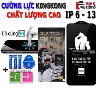 Kính cường lực iphone full màn hình KingKong hàng SIÊU CẤP đủ dòng 6/ 6s/ 7/ 8 plus/ x/ xsmax/ 11/ 12/ 13 promax