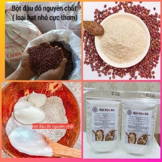 Bột đậu đỏ nguyên chất 100g dùng  đắp mặt & tắm  body