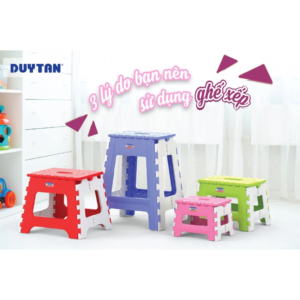 Ghế Nhựa Xếp Duy Tân nhiều màu