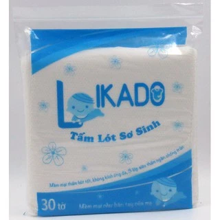 Tấm lót phân xu sơ sinh LIKADO (30 tờ)