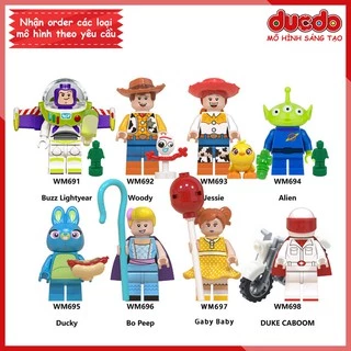 Minifigures các nhân vật trong Toy Story 4 - Đồ chơi Lắp ghép Xếp hình Mini Mô hình WM WM6060