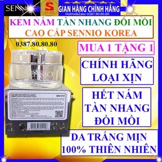 Kem nám tàn nhang đồi mồi dưỡng trắng da mặt cổ loại tốt chính hãng Sennio hàn quốc ban đêm ngày cho nam nữ bà bầu 3D 4K