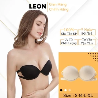 Áo Ngực Su Cúp Ngang Không Dây Nâng Ngực Cài Sau LEON 750