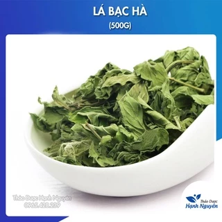 Lá bạc hà sấy lạnh 500g (Khô, thơm, lá bạc hà xông hơi giải cảm) - Thảo Dược Hạnh Nguyên