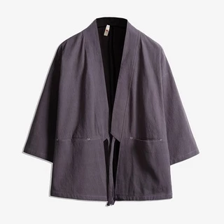 Áo Khoác Kimono Samurai Size Lớn Thời Trang Đường Phố Nhật Bản Cho Nam
