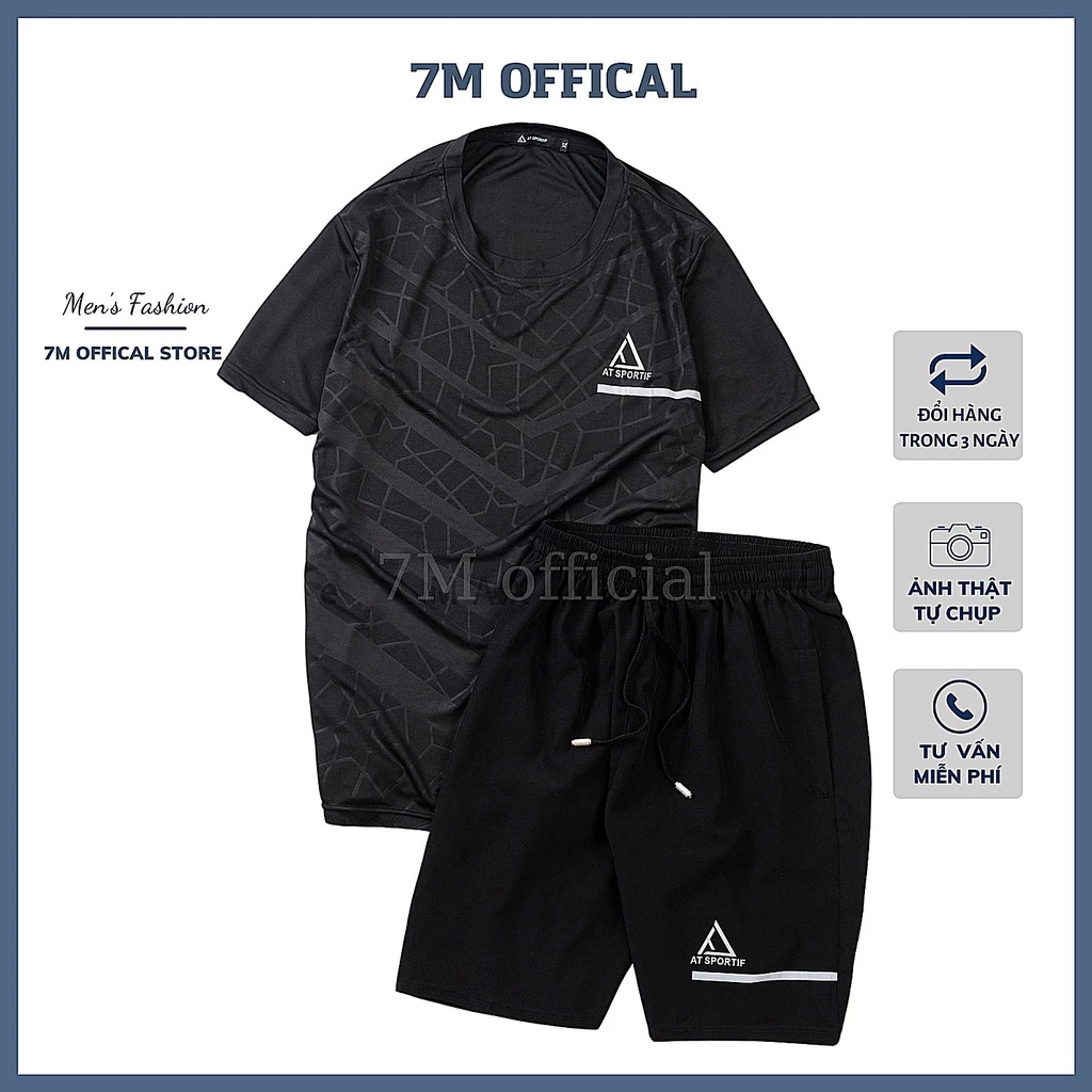 Bộ quần áo thể thao nam M7 chất thun co giãn  3 màu trẻ trung năng động