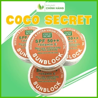 Kem chống nắng dầu dừa Coco Secret, kem chống nắng vật lý, kem dưỡng ẩm, KCN dầu dừa Bến Tre an toàn cho bà bầu