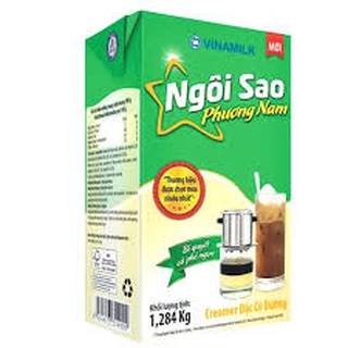 Kem đặc có đường Ngôi sao Phương Nam xanh lá hộp giấy 1,284kg