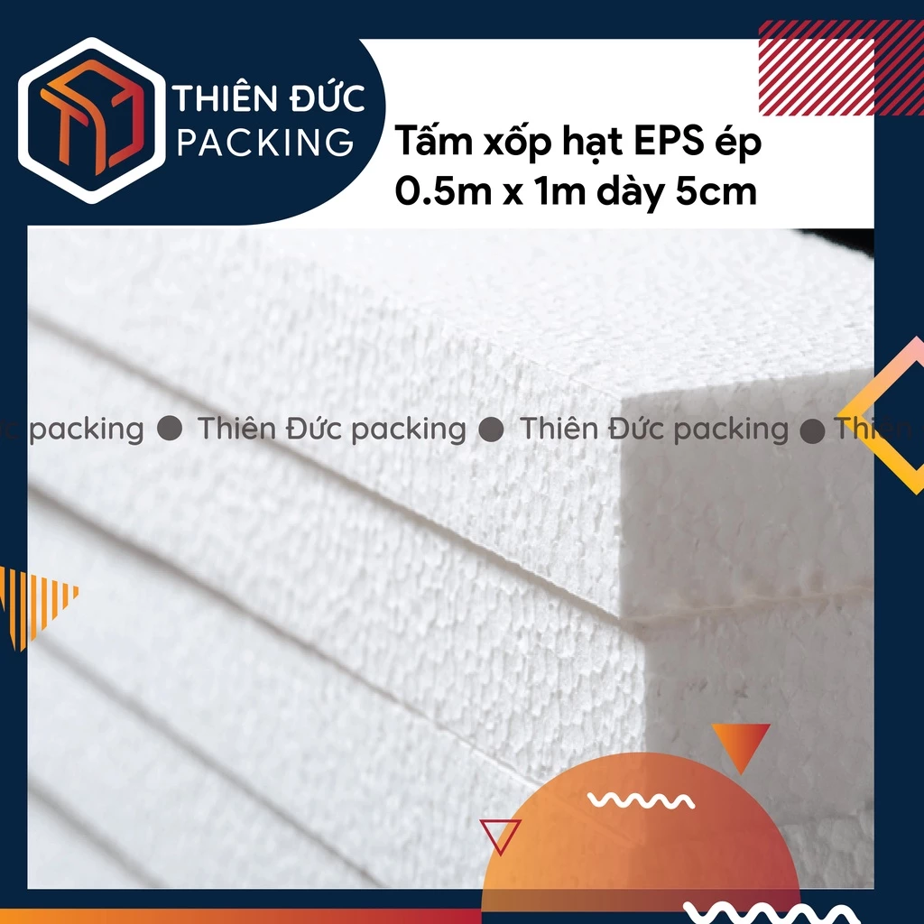 Xốp eps ép cứng dày 10cm, 5cm 50x100cm chèn hàng, tráp cưới, cắm hoa giả